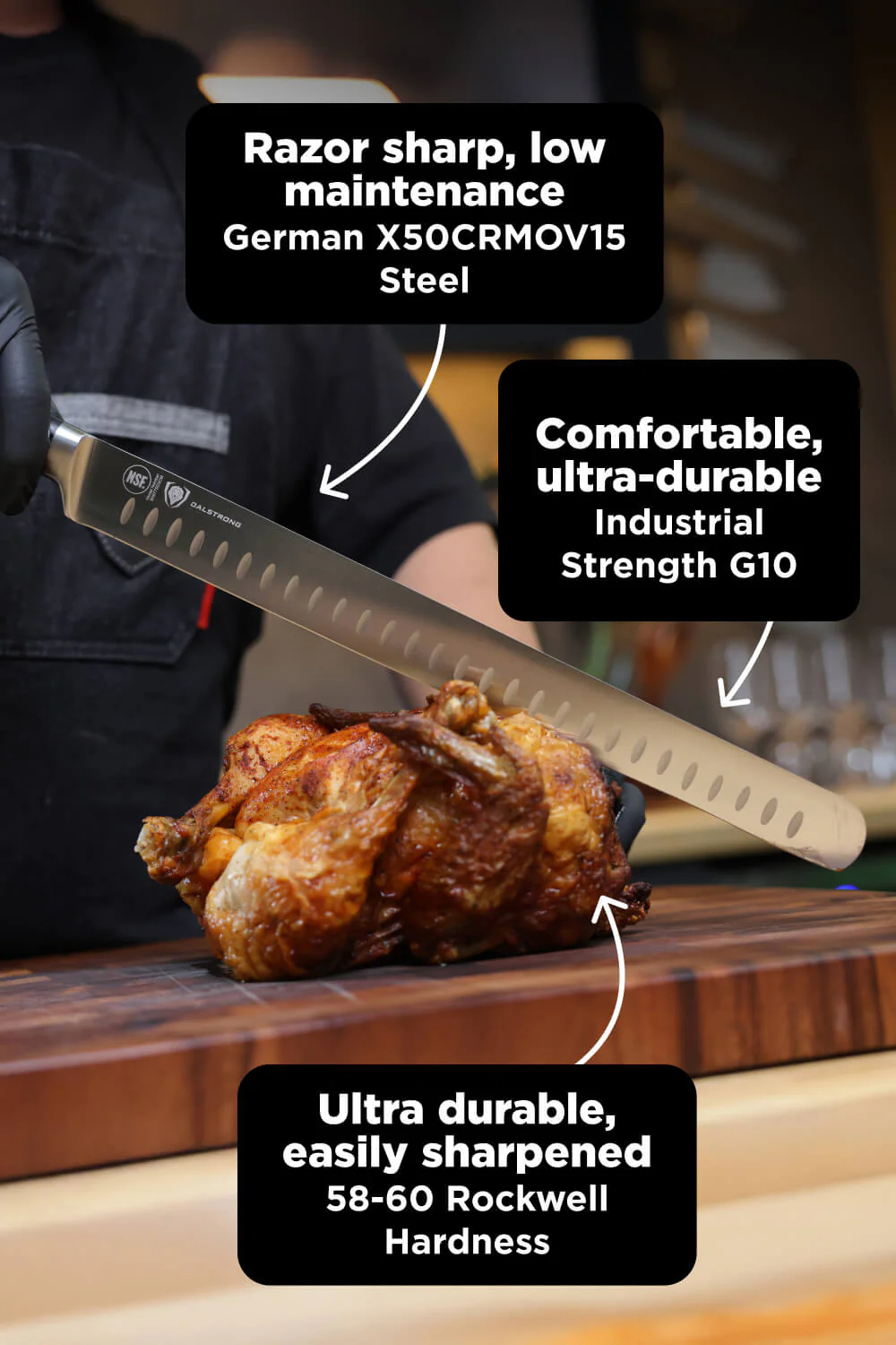 2 Piece Knife Set | Slicing Knife & Boning Knife | Gladiator Series Elite | NSF Certified | Dalstrong © - Image 7