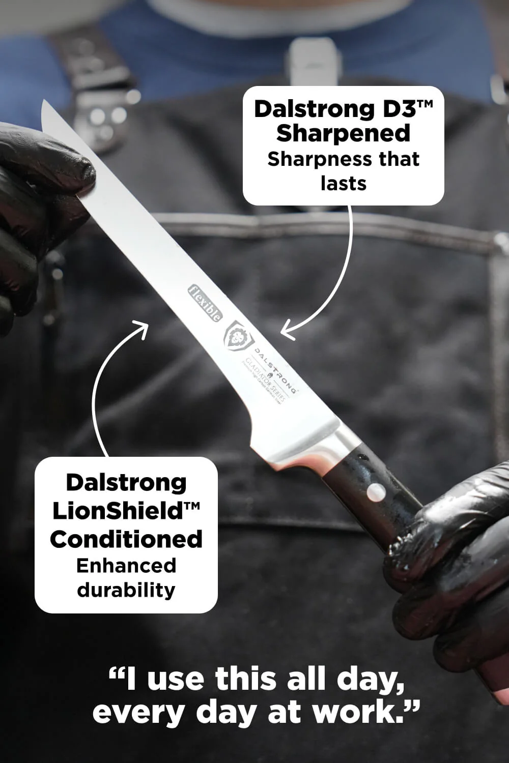 2 Piece Knife Set | Slicing Knife & Boning Knife | Gladiator Series Elite | NSF Certified | Dalstrong © - Image 8