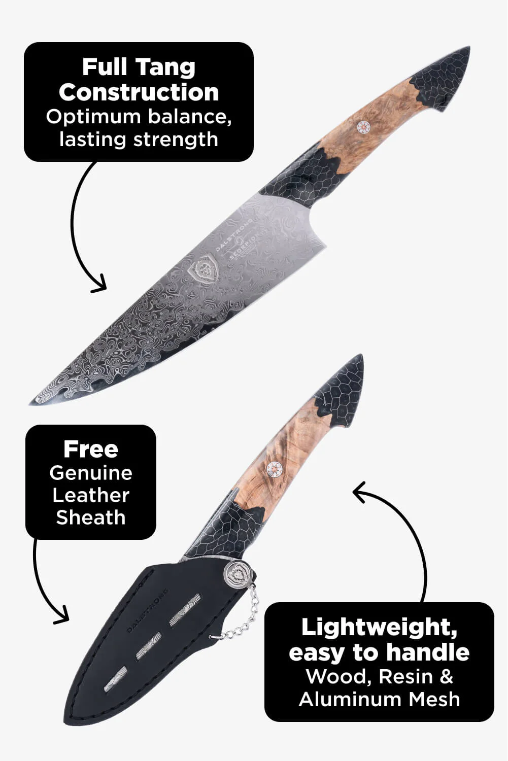 2 Piece Set | Chef Knife & Paring Knife | The Scorpion Series | Venom Edition | Dalstrong © - Image 9
