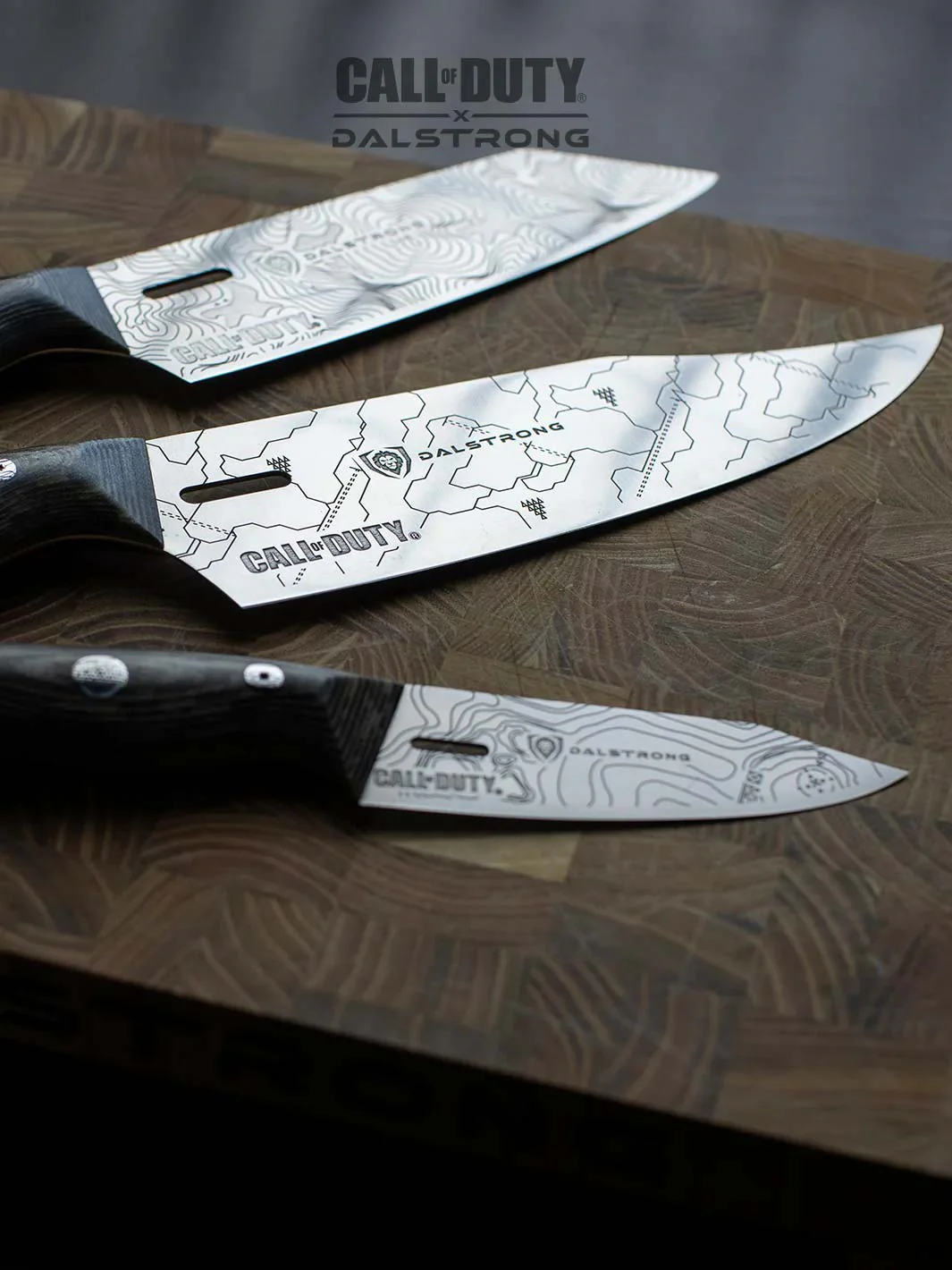 3-Piece Knife Set with Block | Call of Duty © Edition | Rubberwood Knife Block | EXCLUSIVE COLLECTOR SET | Dalstrong © - Image 4