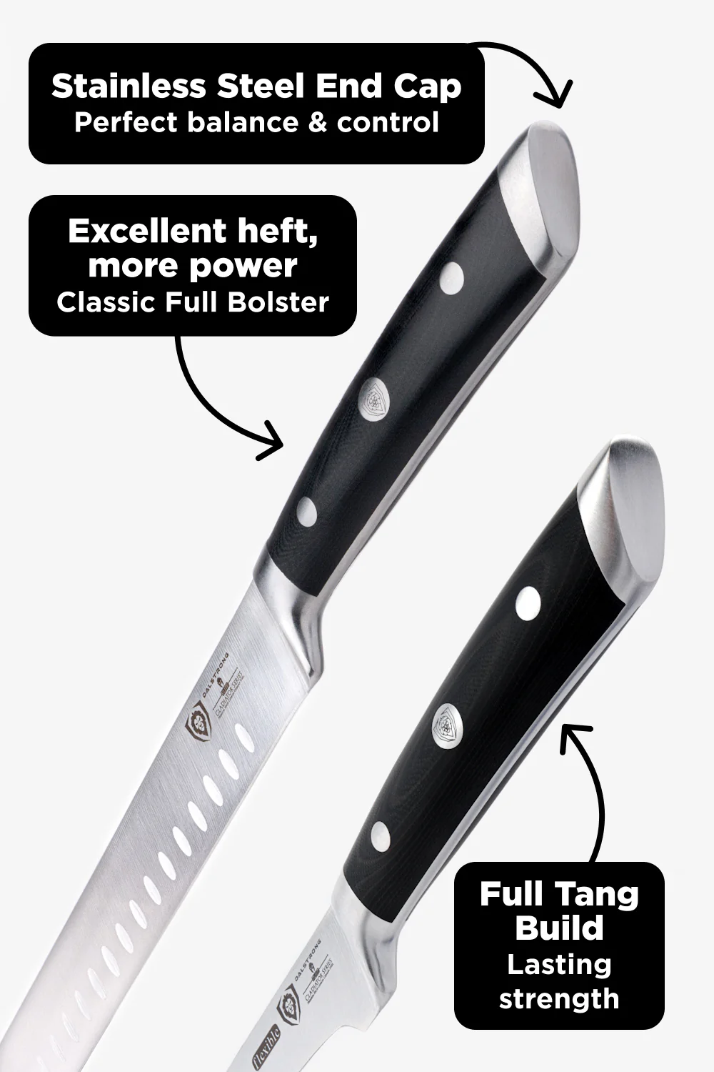 4 Piece Knife Set | Slicing, Boning, Butcher & Venator Knife | Gladiator Series Elite | NSF Certified | Dalstrong © - Image 11