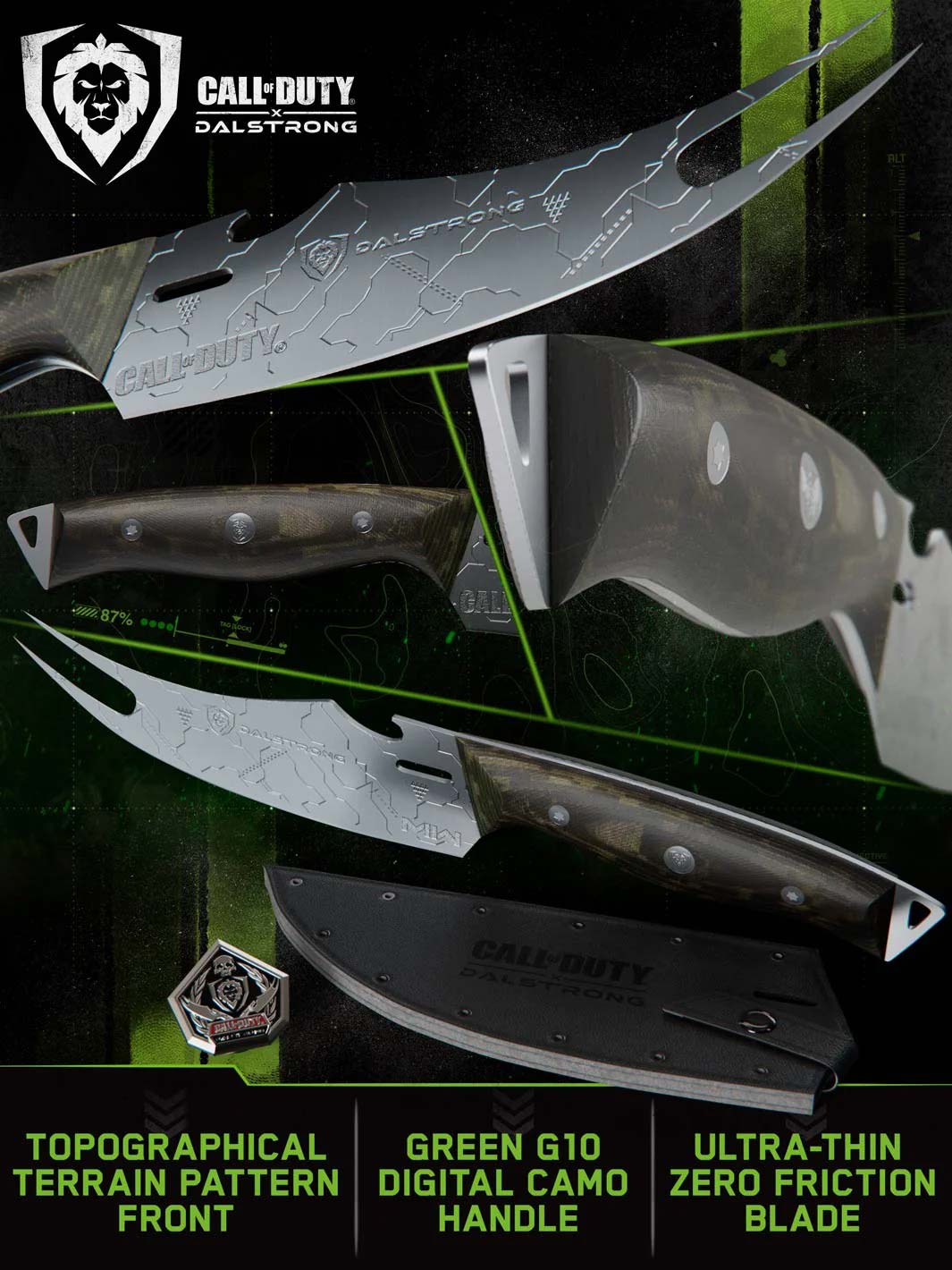 BBQ Pitmaster Knife 6.5" | Call of Duty © Edition | Forked Tip & Bottle Opener | EXCLUSIVE COLLECTOR KNIFE | Dalstrong © - Image 2
