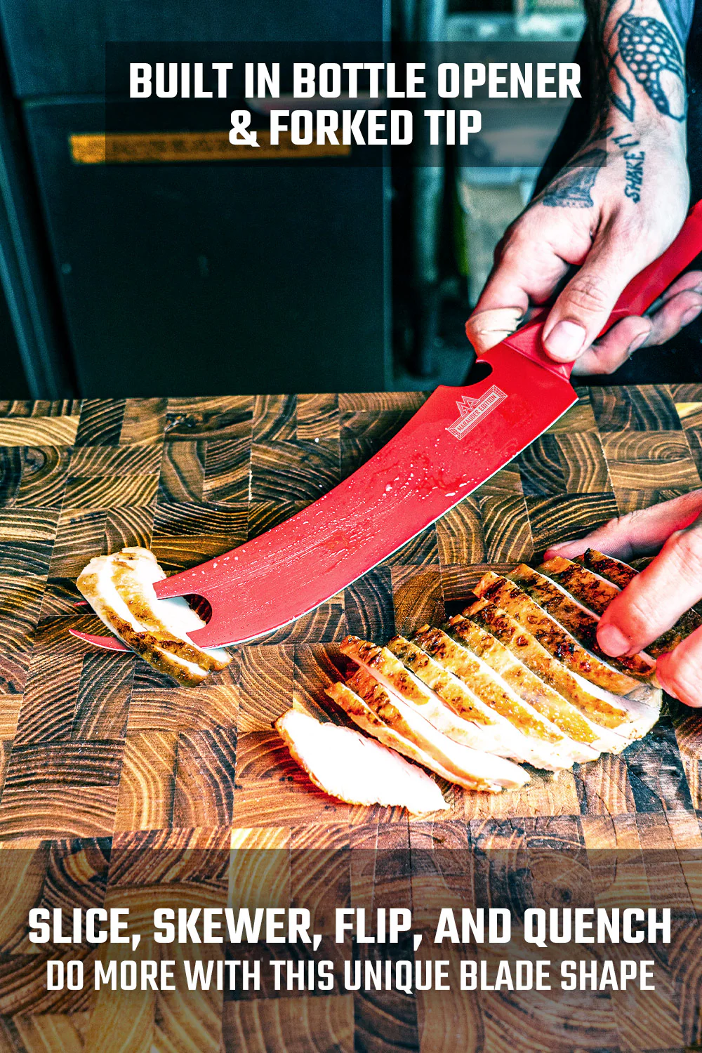 BBQ Pitmaster & Meat Knife 9" | Shadow Black Series | RED Edition | Dalstrong © - Image 3