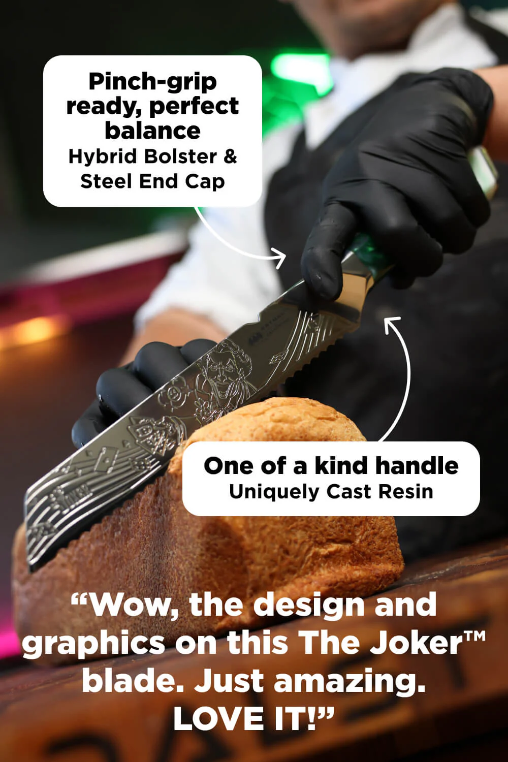 Bread Knife 8" | THE JOKER™ Edition | Dalstrong © - Image 6