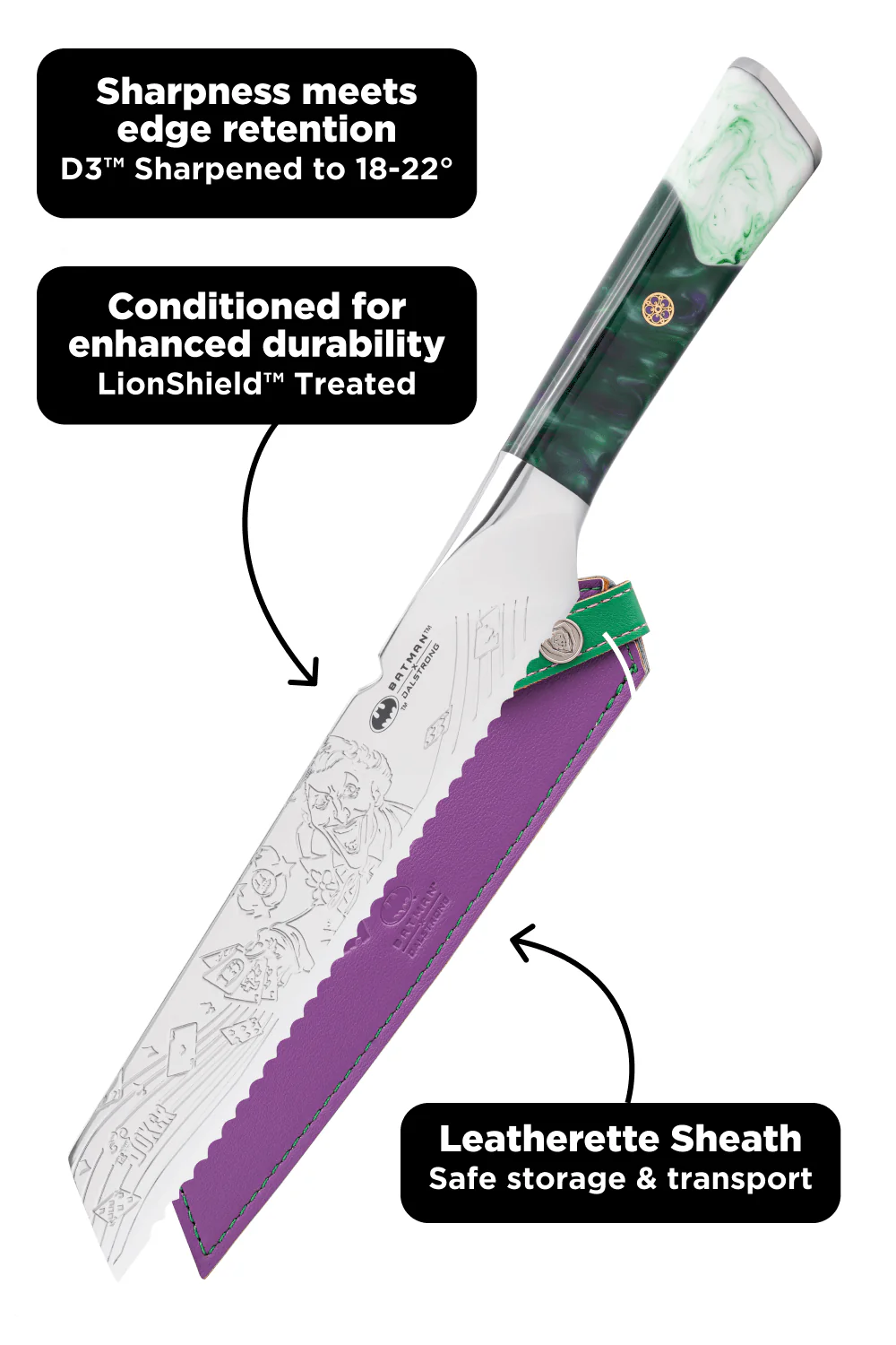Bread Knife 8" | THE JOKER™ Edition | Dalstrong © - Image 8