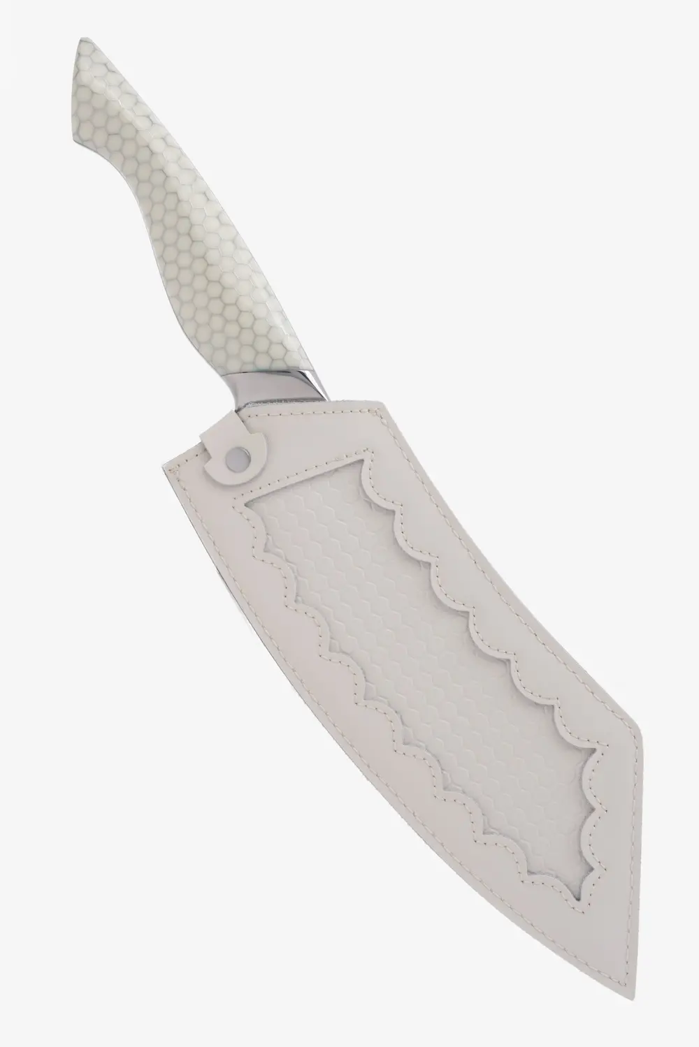 Chef & Cleaver Hybrid Knife 8" | The Crixus | Frost Fire Series | NSF Certified | Dalstrong © - Image 4