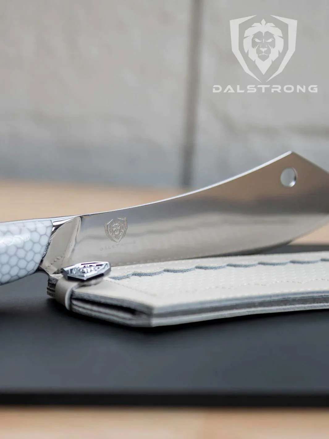 Chef & Cleaver Hybrid Knife 8" | The Crixus | Frost Fire Series | NSF Certified | Dalstrong © - Image 8