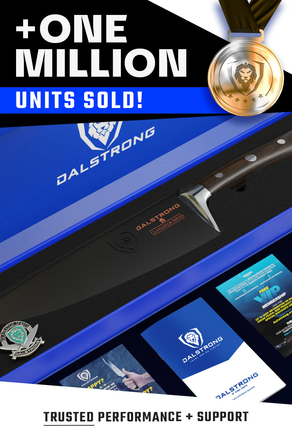 Chef Knife 8" | Faux Wood ABS Handle | Gladiator Series | NSF Certified | Dalstrong © - Image 6