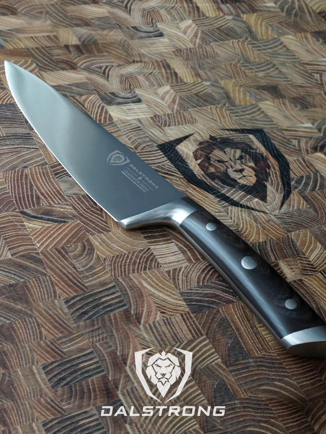 Chef Knife 8" | Faux Wood ABS Handle | Gladiator Series | NSF Certified | Dalstrong © - Image 7