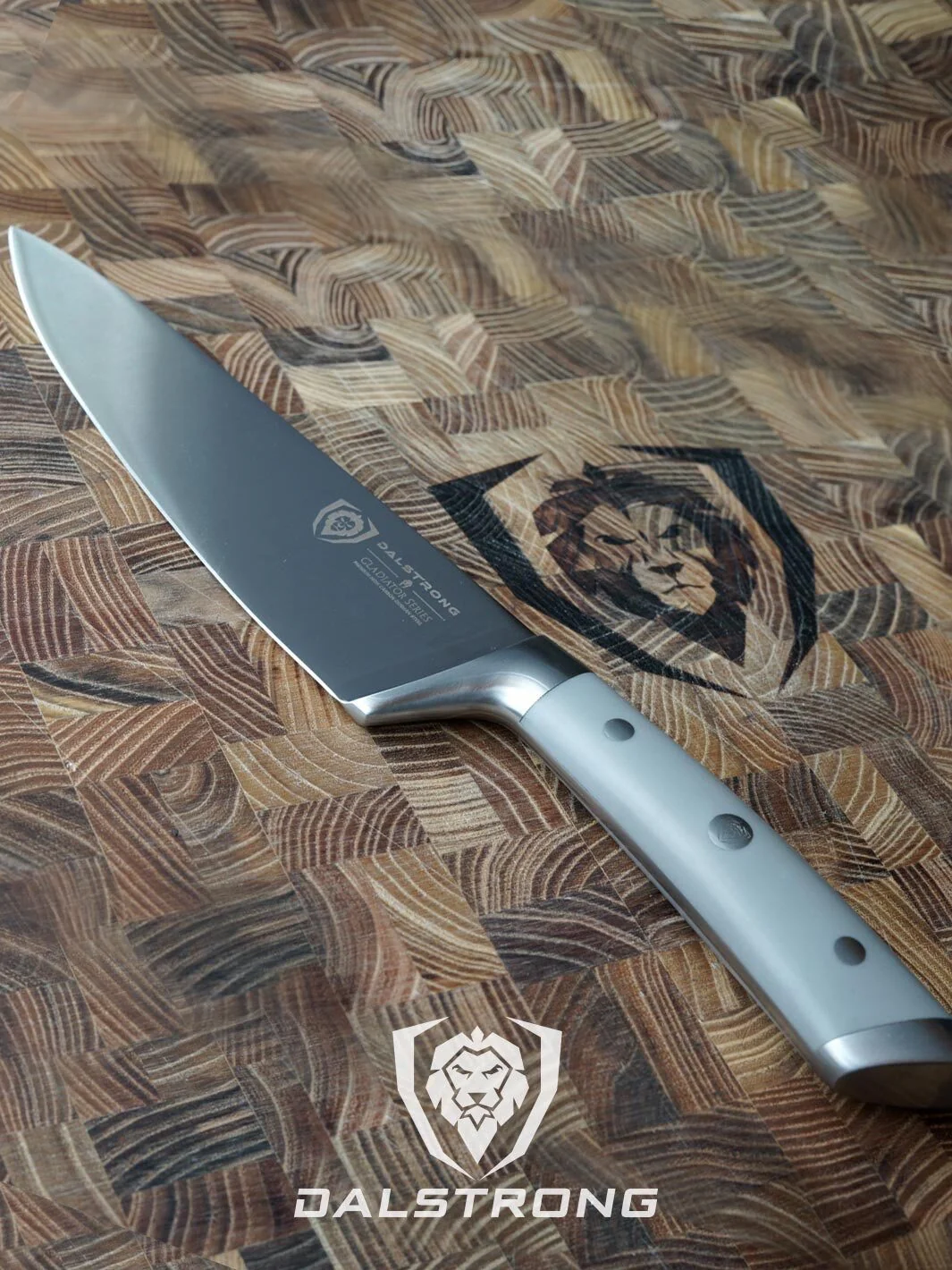 Chef Knife 8" | Grey ABS Handle | Gladiator Series | NSF Certified | Dalstrong © - Image 7