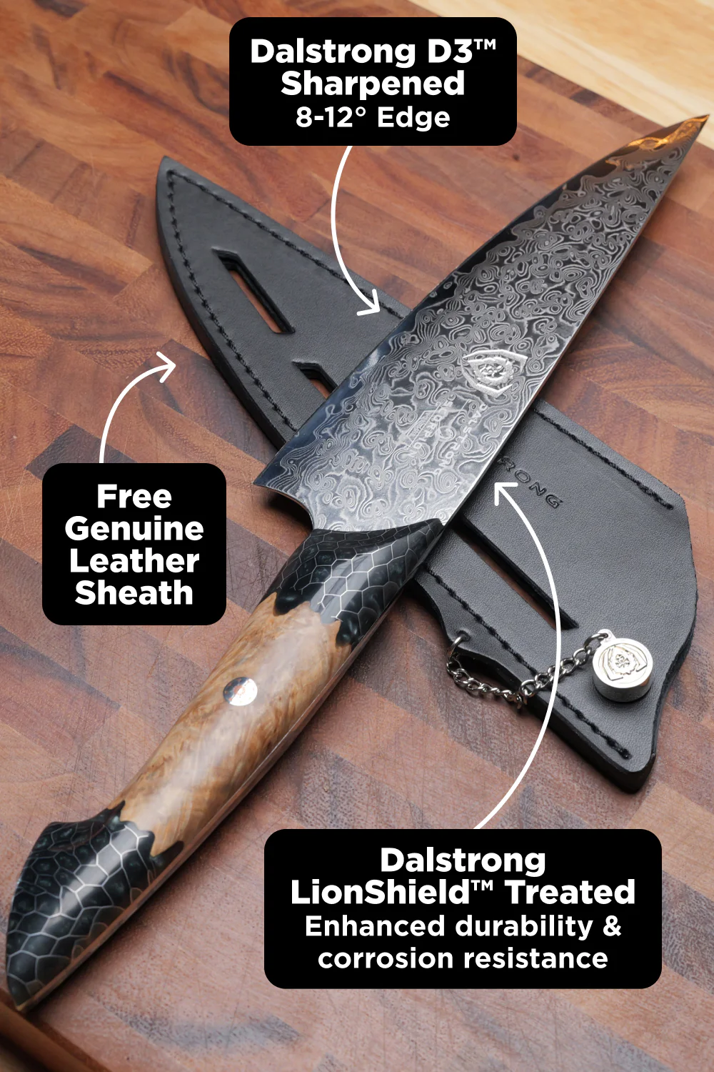 Chef Knife 8" | The Scorpion Series | Venom Edition | Dalstrong © - Image 6