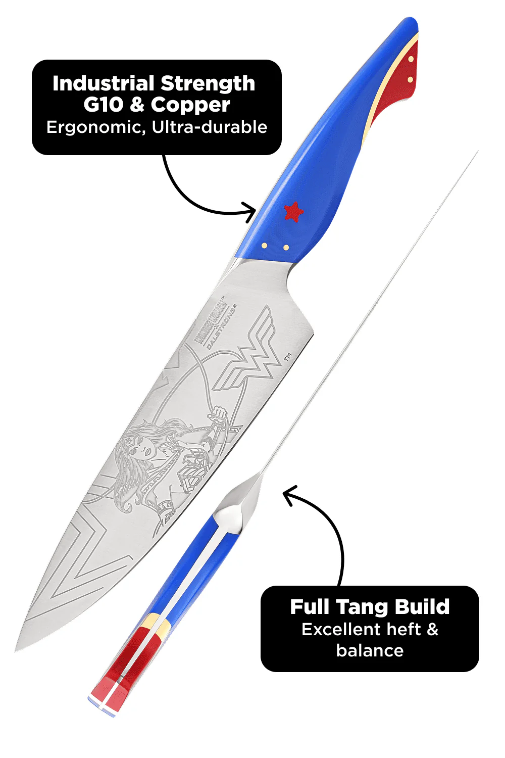Chef's Knife 8" | Wonder Woman™ Edition | Dalstrong © - Image 12