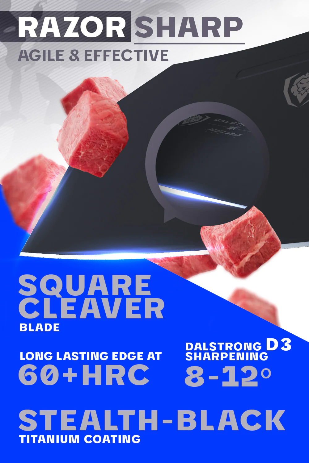 Cleaver Knife 7" | Delta Wolf Series | Dalstrong © - Image 2
