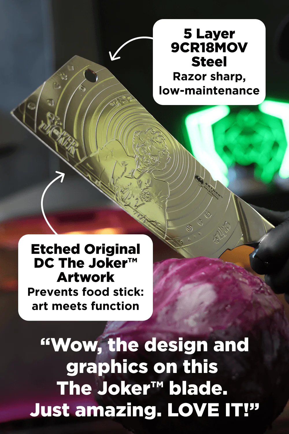 Cleaver Knife 7" | THE JOKER™ Edition | Dalstrong © - Image 6