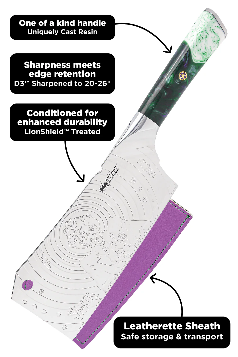 Cleaver Knife 7" | THE JOKER™ Edition | Dalstrong © - Image 7