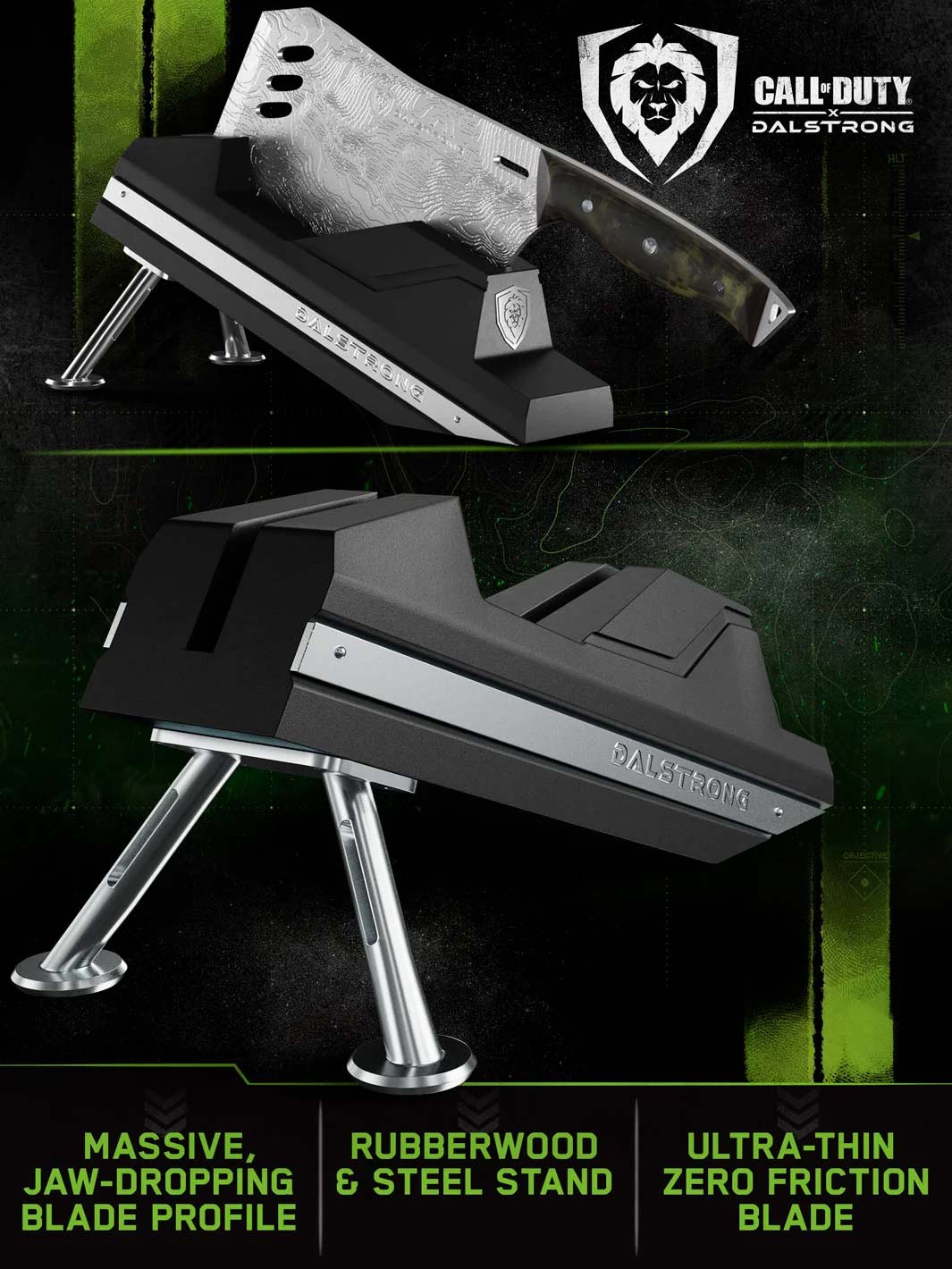 Cleaver Knife with Stand | Obliterator | Call of Duty © Edition | EXCLUSIVE COLLECTOR SET | Dalstrong © - Image 3