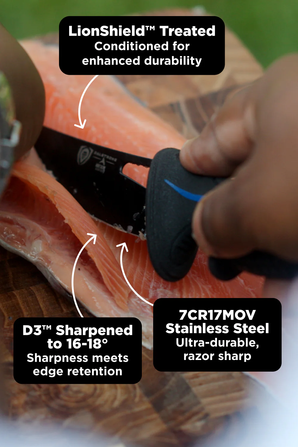 Curved Boning Knife 6" | Night Shark Series | NSF Certified | Dalstrong © - Image 12