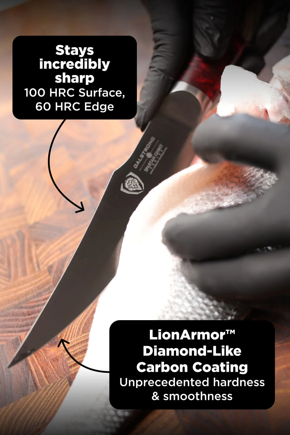 Curved Fillet Knife 6.5" | Spartan Ghost™ Series | Dalstrong © - Image 7