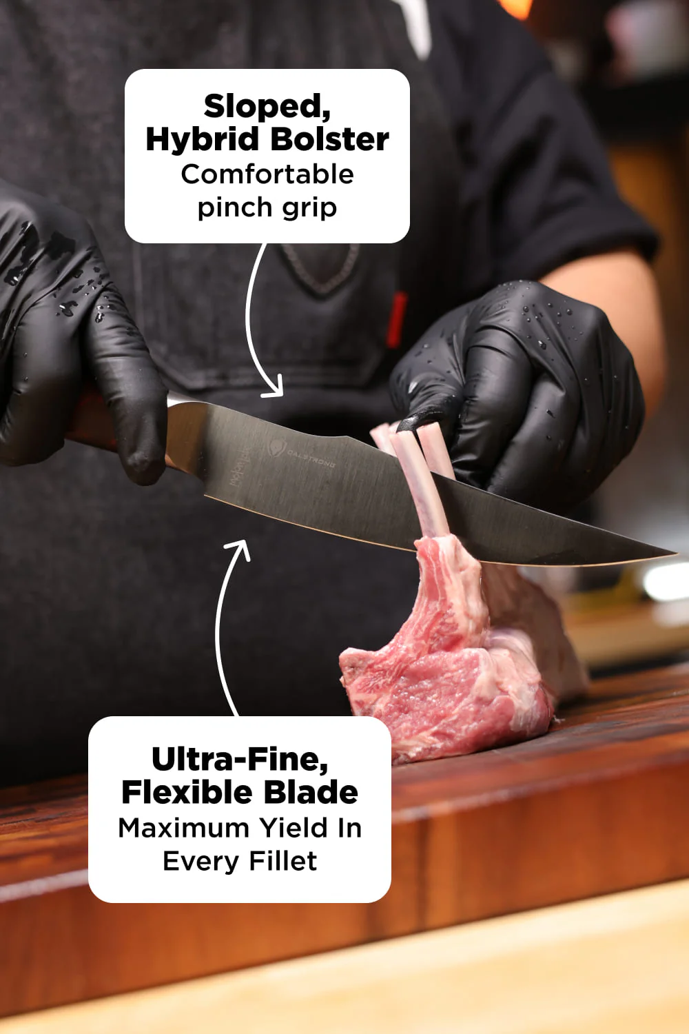 Curved Fillet Knife 6.5" | Spartan Ghost™ Series | Dalstrong © - Image 8