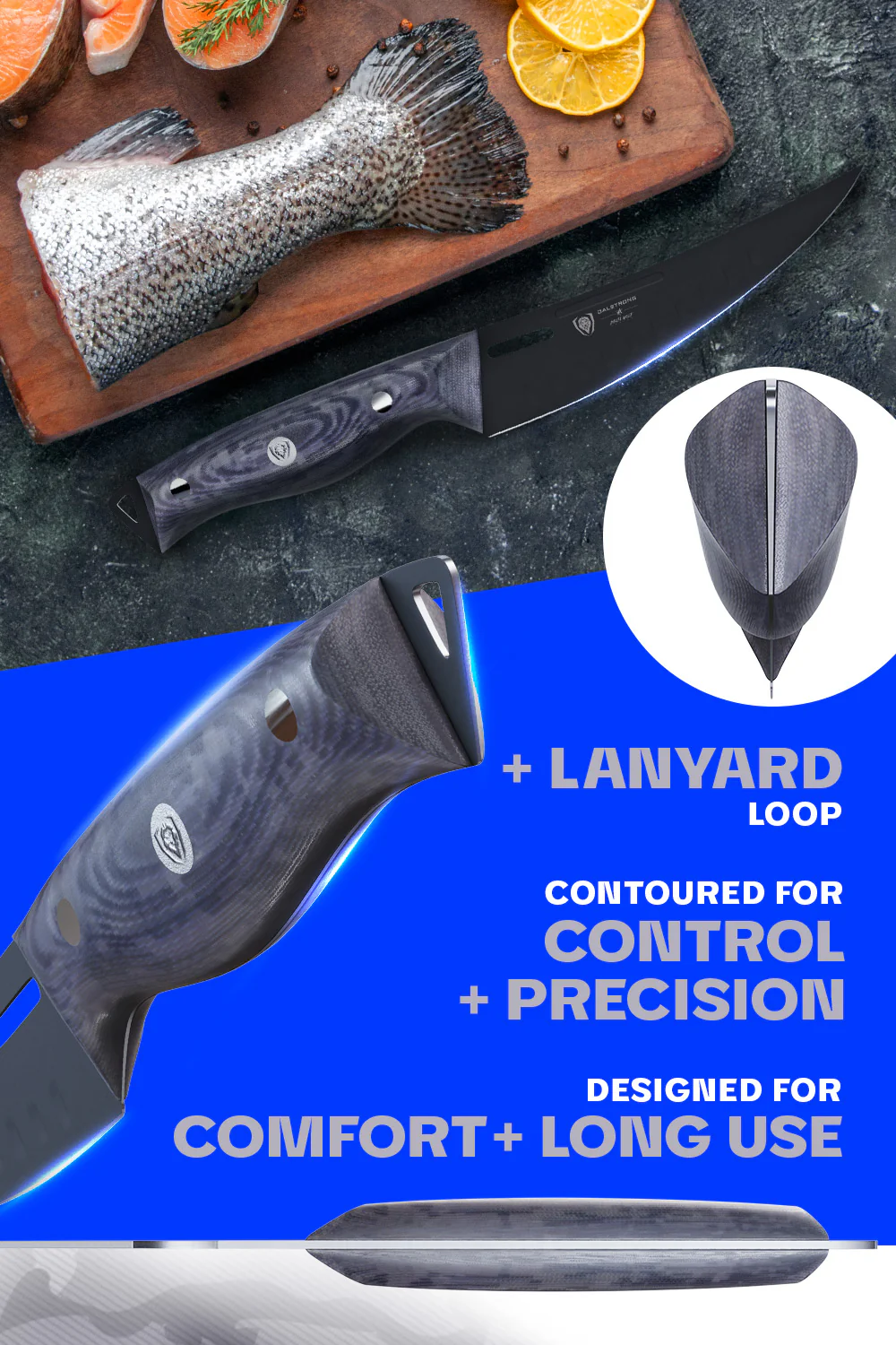 Curved Fillet Knife 6" | Delta Wolf Series | Dalstrong © - Image 5