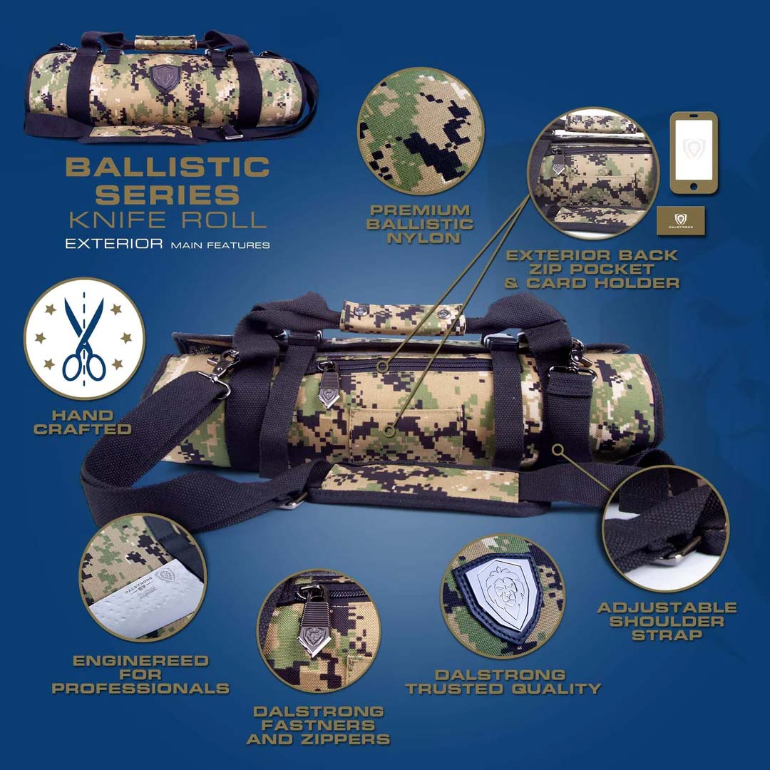 Premium Knife Roll | Camouflage | Ballistic Series | Dalstrong © - Image 2