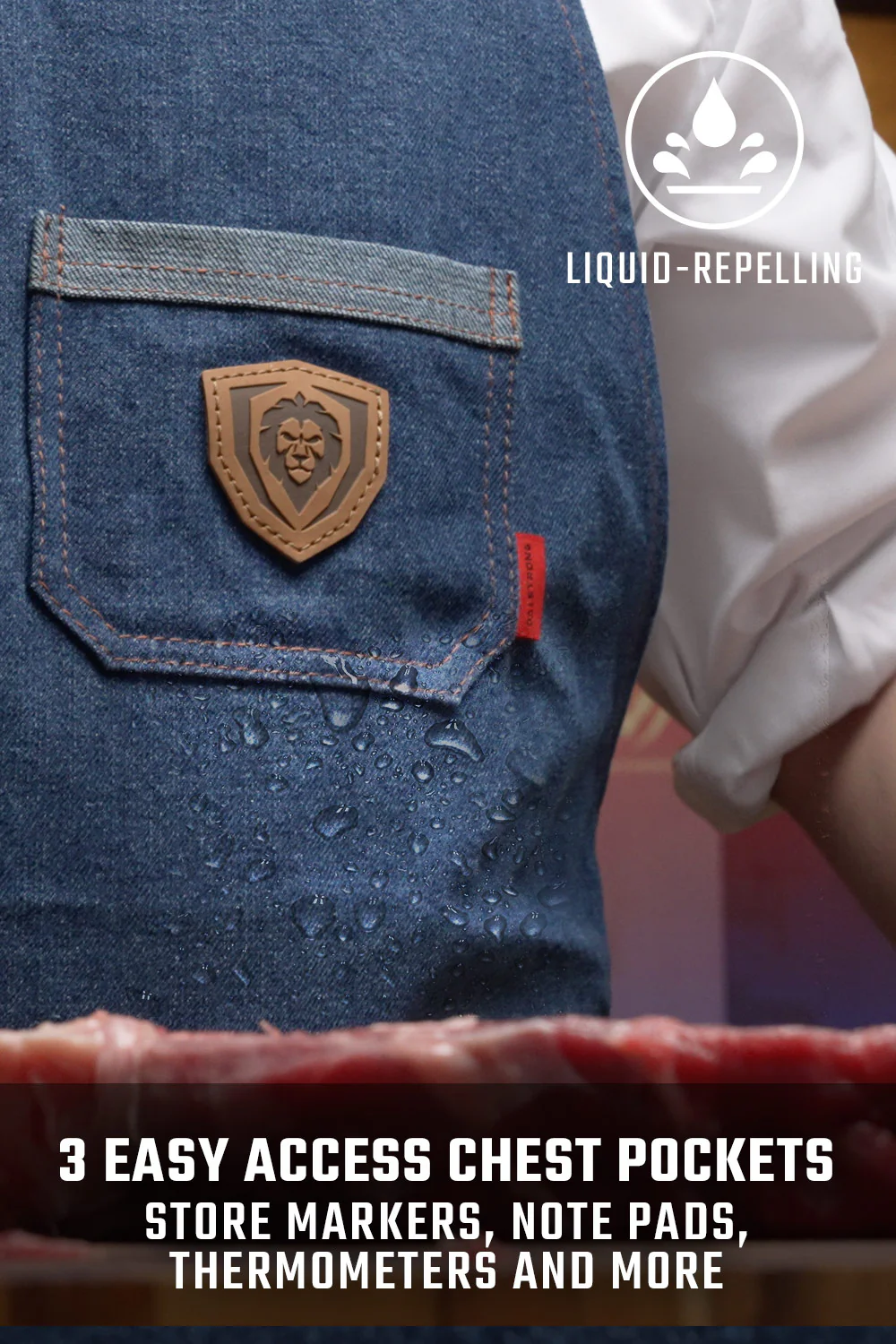 American Legend | Blue Denim | Professional Chef's Kitchen Apron | Dalstrong © - Image 6