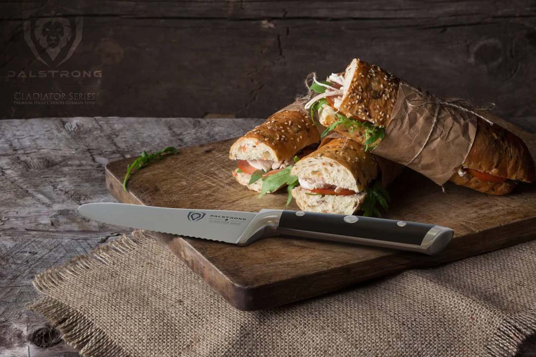 Serrated Sandwich, Deli & Utility Knife 6" | Gladiator Series | NSF Certified | Dalstrong © - Image 7