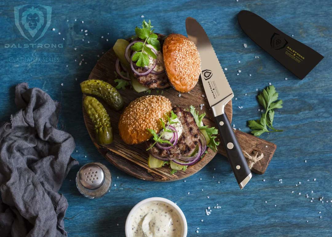 Serrated Sandwich, Deli & Utility Knife 6" | Gladiator Series | NSF Certified | Dalstrong © - Image 9