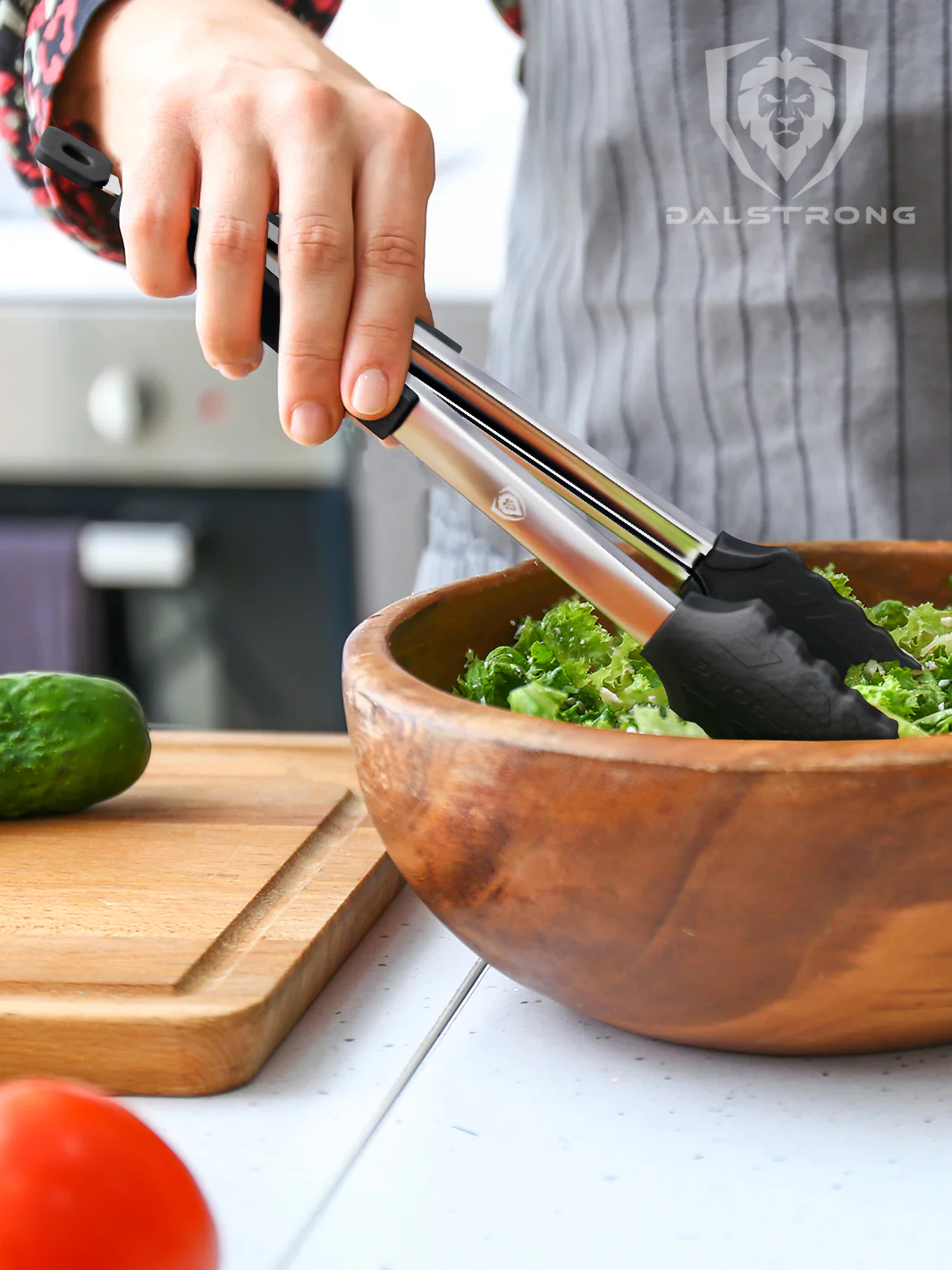 Food Tongs 12" | Scalloped Silicone Tips | Dalstrong © - Image 4