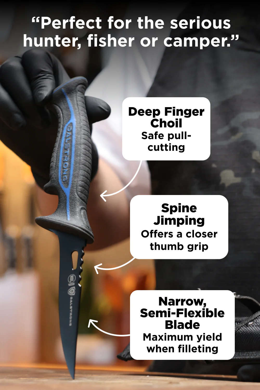 Fillet Knife 4.7" | Night Shark Series | NSF Certified | Dalstrong © - Image 14