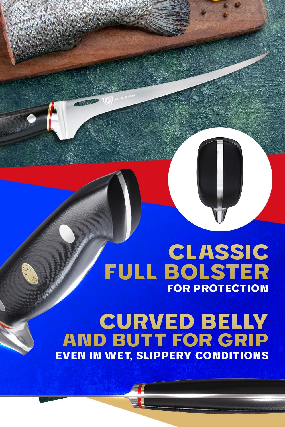 Fillet Knife 7" | Flexible | Centurion Series | Dalstrong © - Image 5