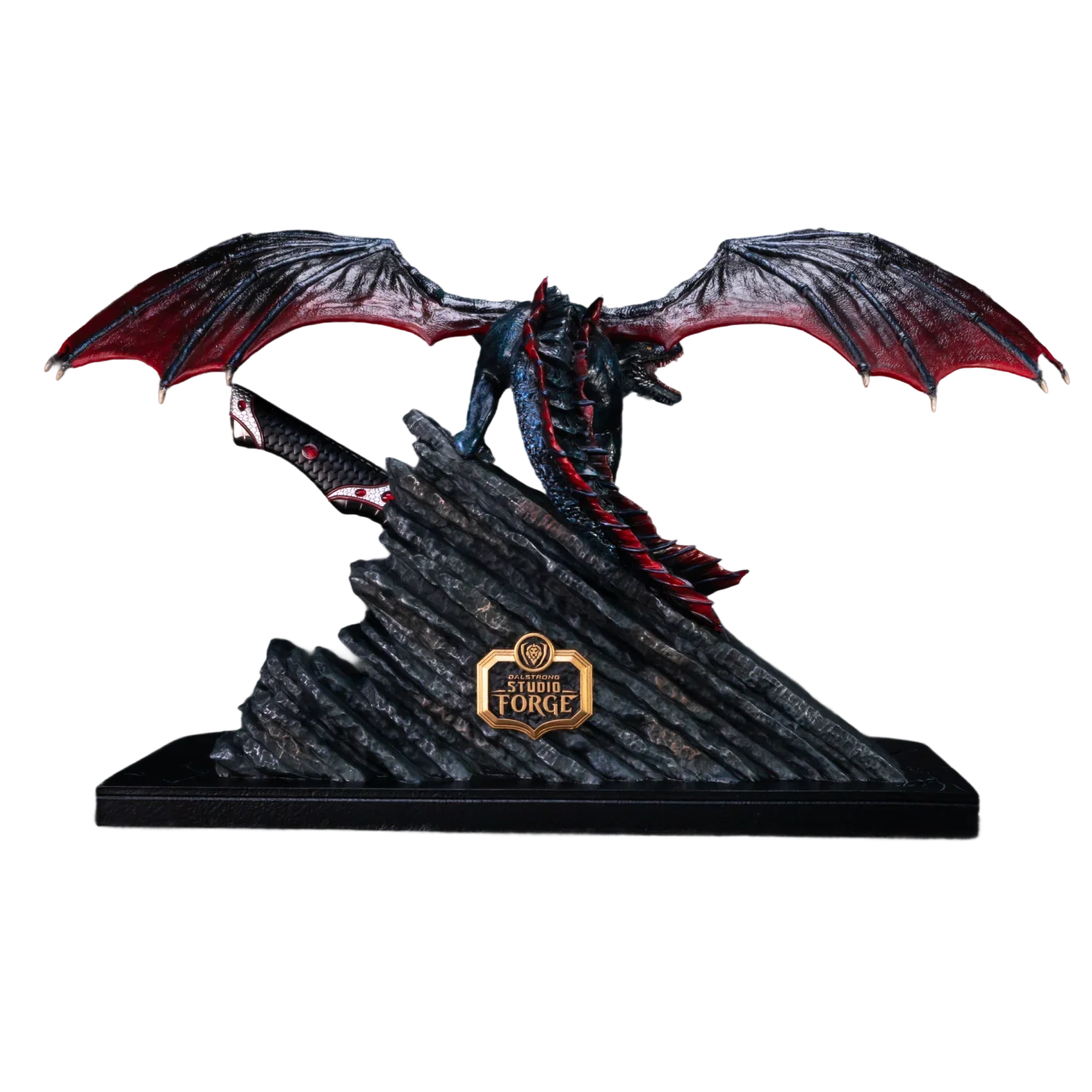 Game of Thrones™ x StudioForge™ | Drogon's Fury™ | 8.5” Collector’s Chef Knife & Sculpted Display Stand - Image 16
