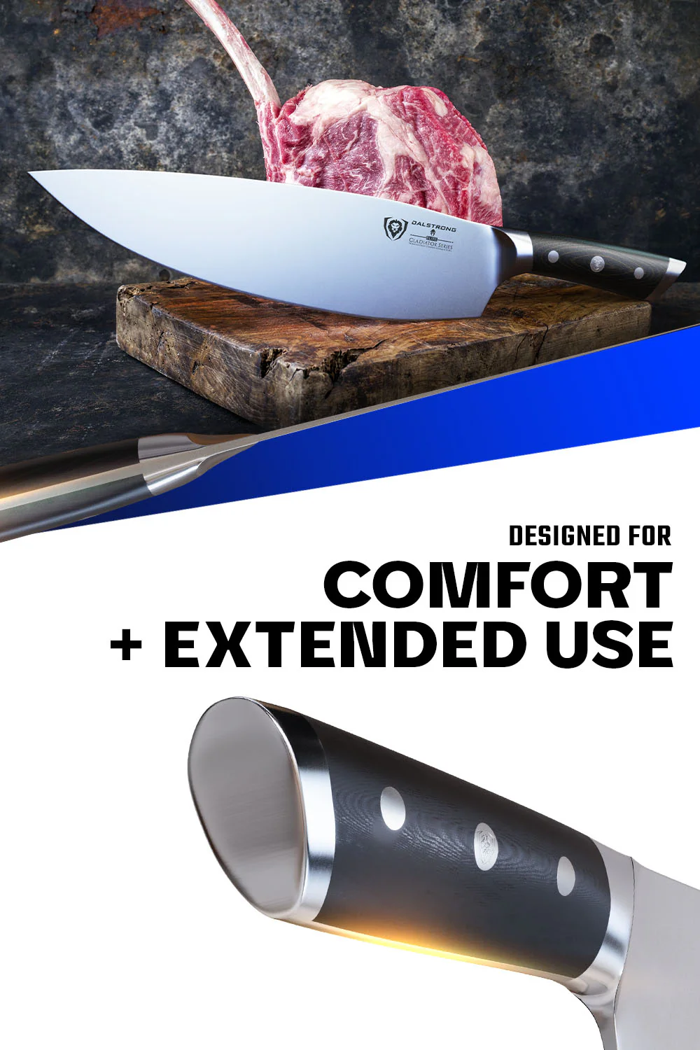 Cleaver & Butcher Knife 12.5" | Devastator | Gladiator Series | NSF Certified | Dalstrong © - Image 5