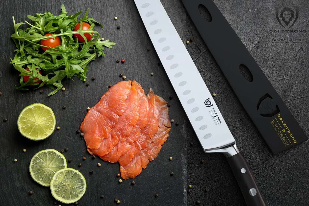 Chef's Knife & Sujihiki Hybrid 12" | Kitchen Gladius | Gladiator Series | NSF Certified | Dalstrong © - Image 9