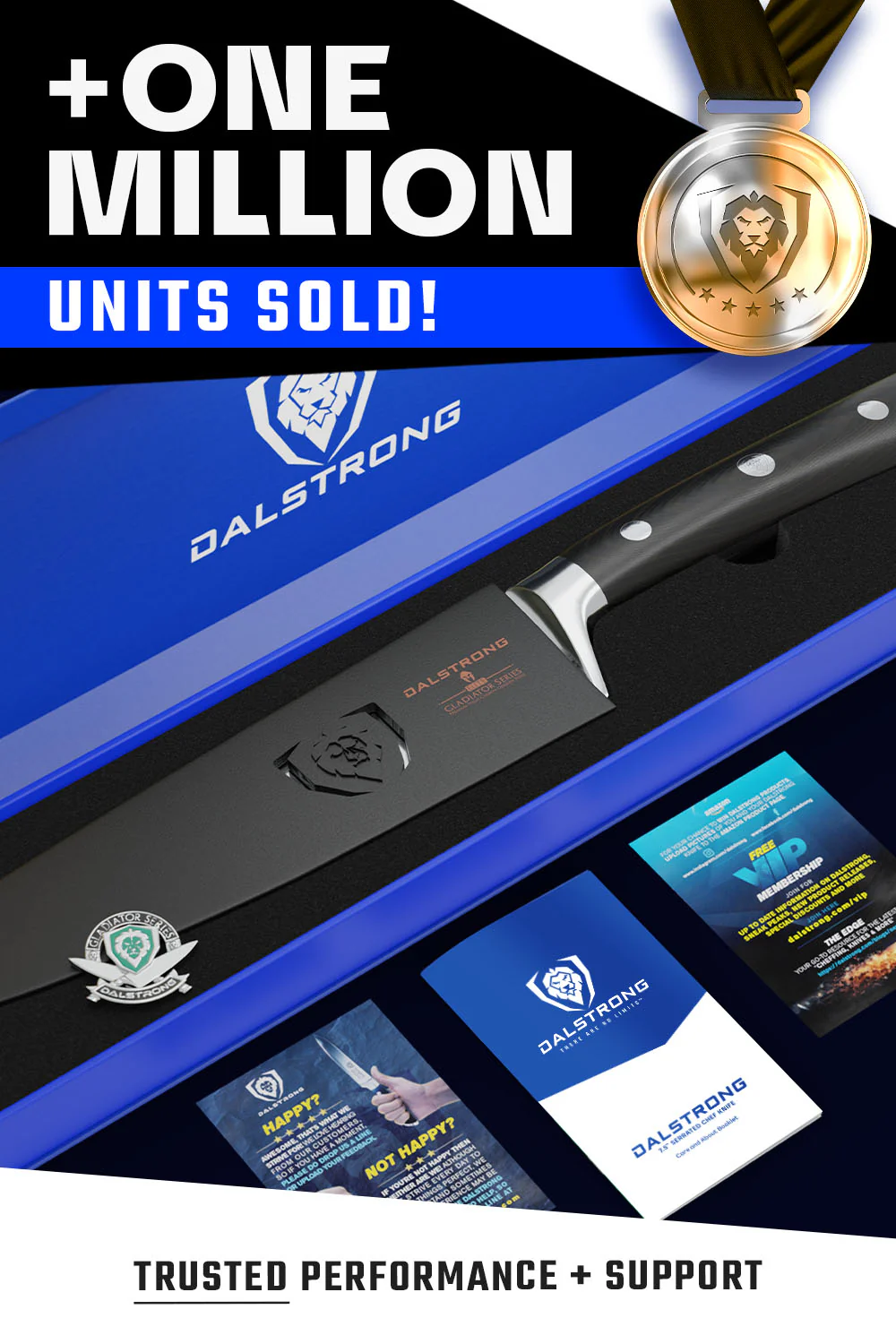 Serrated Chef Knife 7.5" | Gladiator Series | NSF Certified | Dalstrong © - Image 7