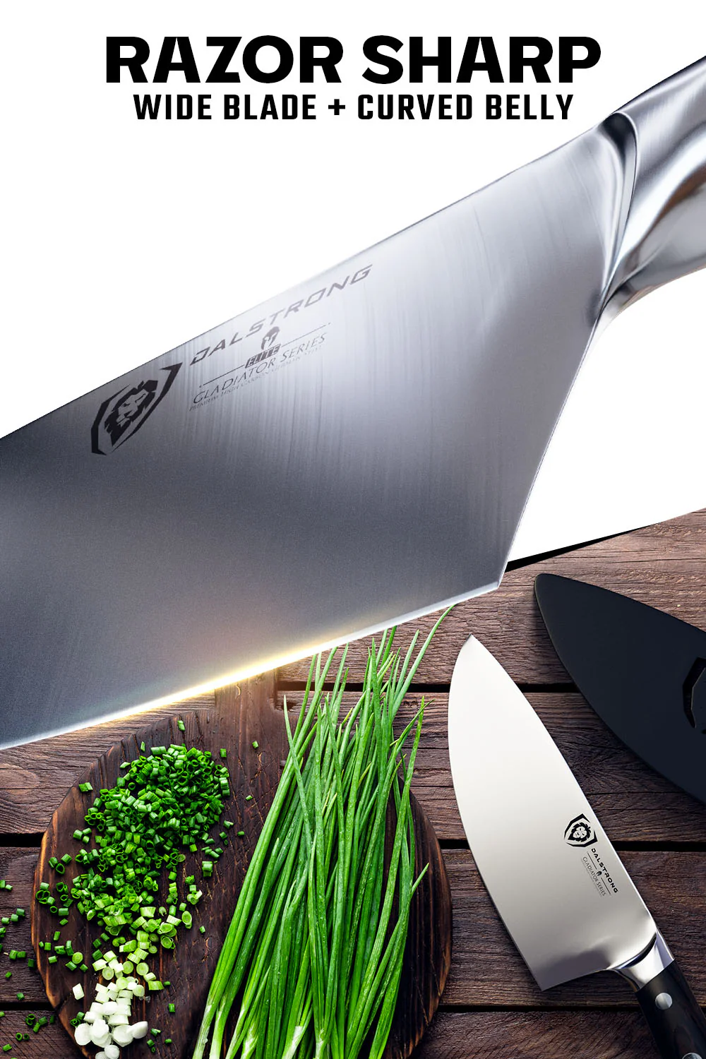 Rocking Herb Knife 7" | Gladiator Series | NSF Certified | Dalstrong © - Image 3