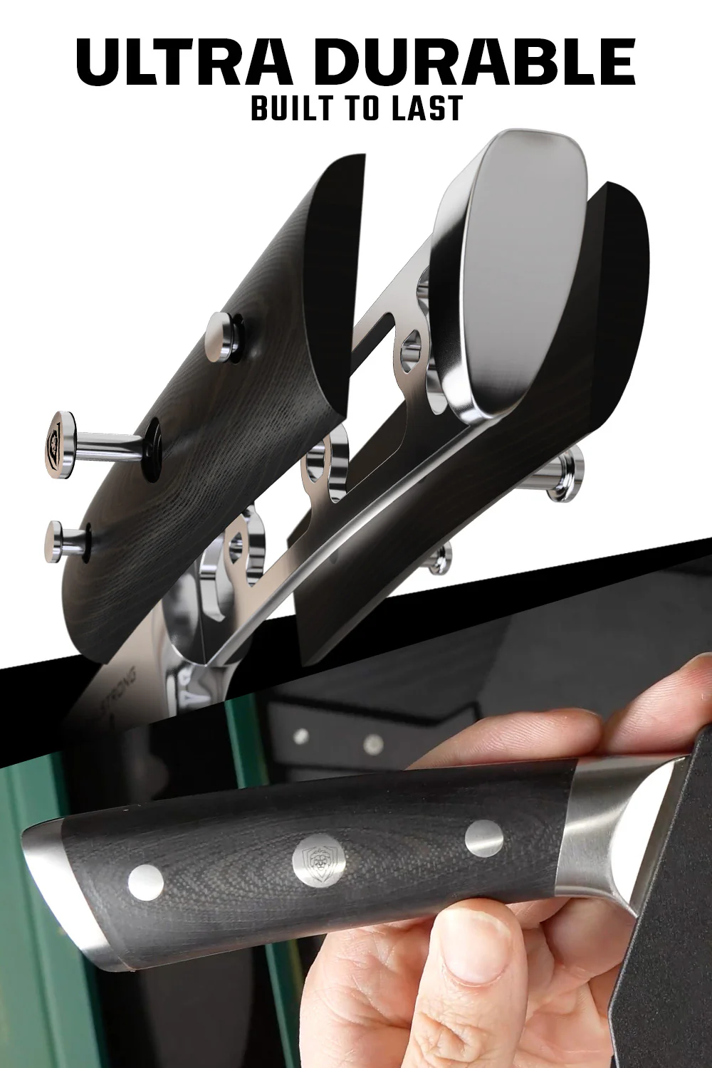 Rocking Herb Knife 7" | Gladiator Series | NSF Certified | Dalstrong © - Image 4