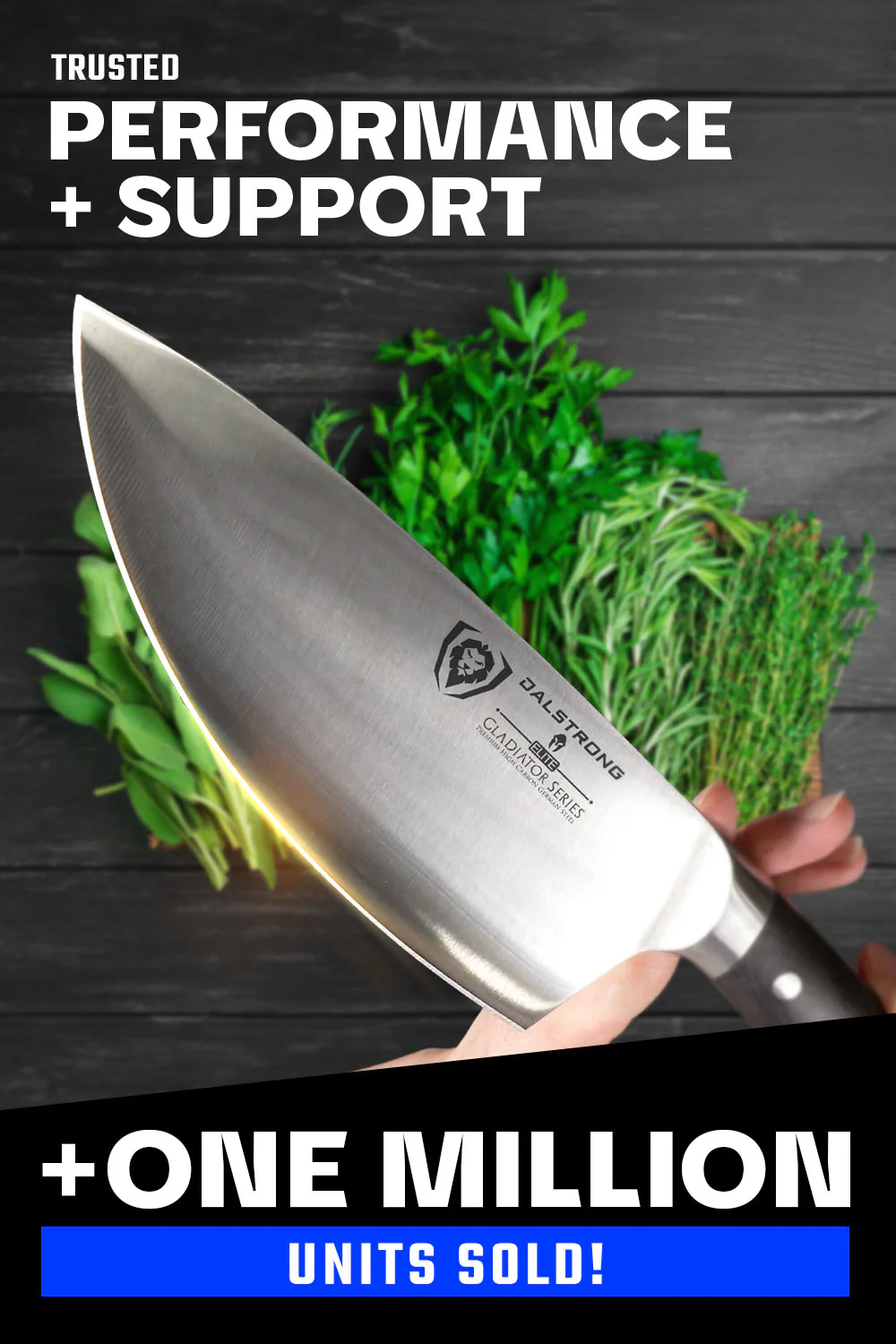 Rocking Herb Knife 7" | Gladiator Series | NSF Certified | Dalstrong © - Image 7