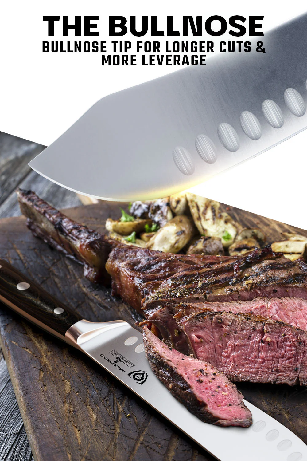 Bull Nose Butcher & Breaking Knife 8" | Gladiator Series | NSF Certified | Dalstrong © - Image 3