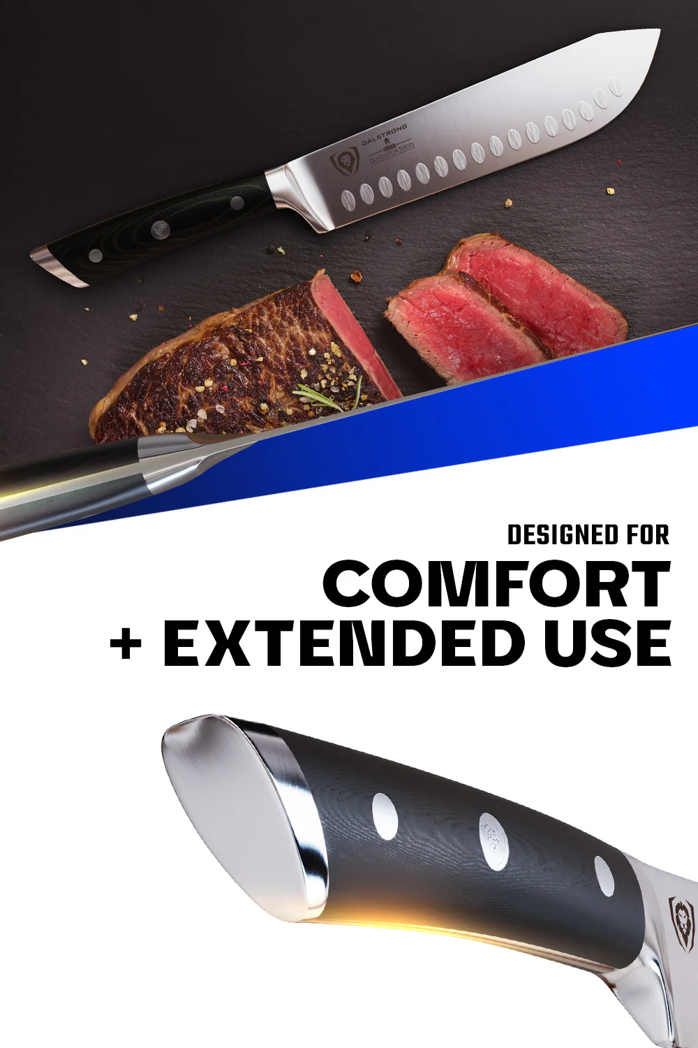 Bull Nose Butcher & Breaking Knife 8" | Gladiator Series | NSF Certified | Dalstrong © - Image 5