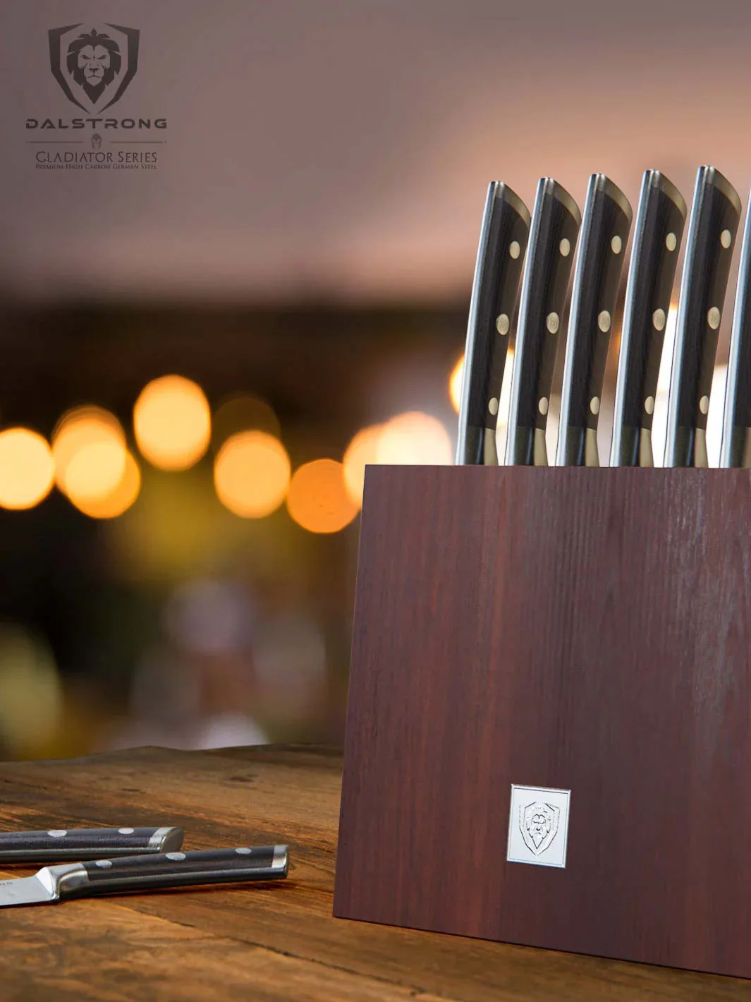8-Piece Steak Knife Set with Storage Block | Gladiator Series | Knives NSF Certified | Dalstrong © - Image 10