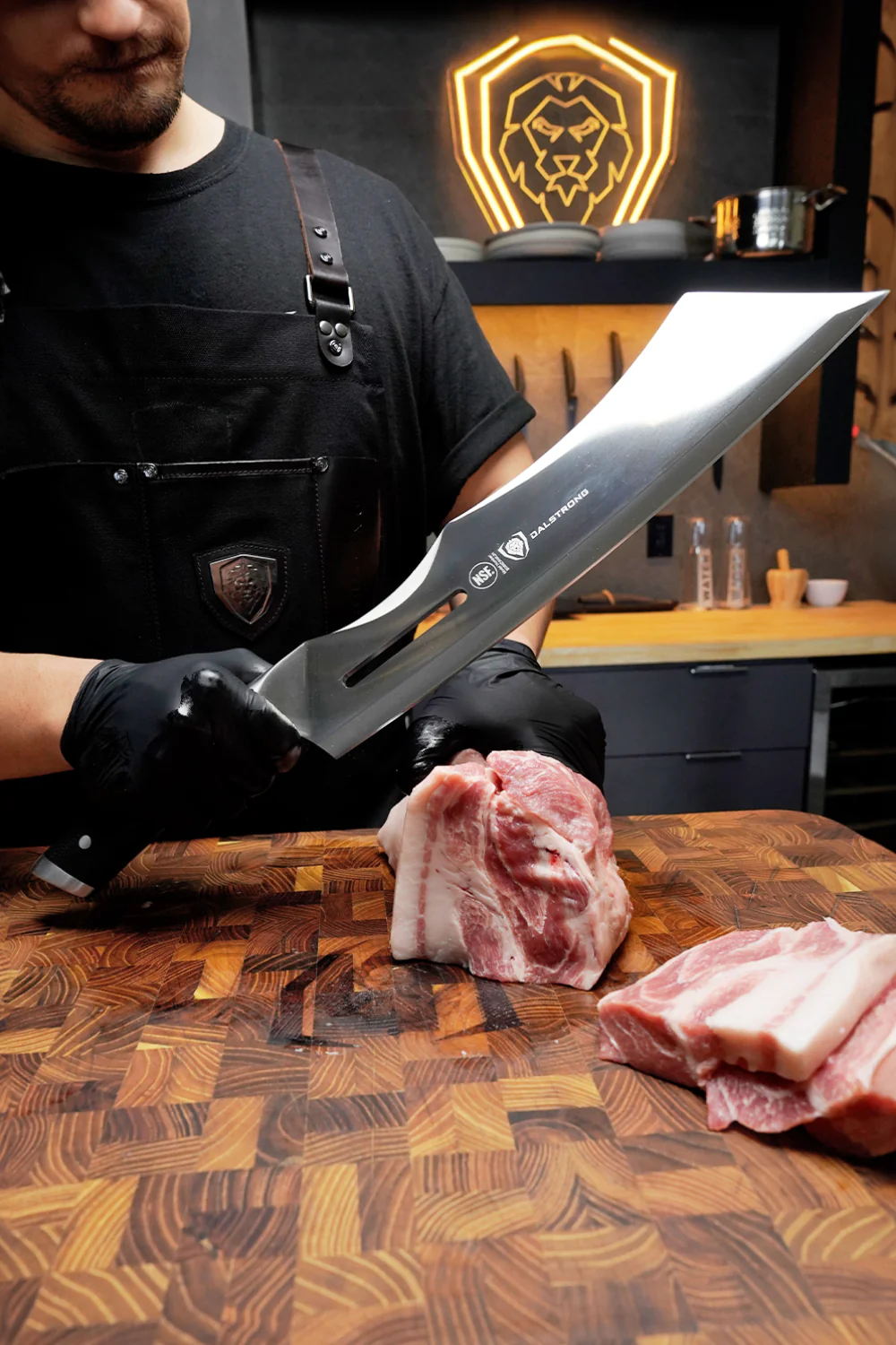 Annihilator Meat Cleaver with Stand 14" | Gladiator Series | Cleaver NSF Certified | Dalstrong © - Image 13