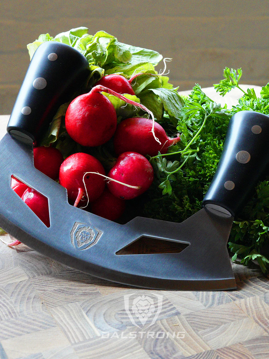 Mezzaluna Knife 8.5" | ABS Handles | Gladiator Series | Dalstrong © - Image 11