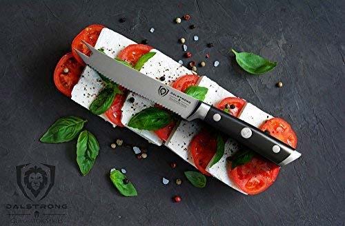 Serrated Tomato Knife 5" | Gladiator Series | NSF Certified | Dalstrong © - Image 11