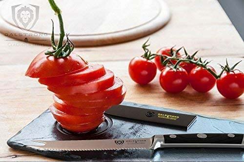 Serrated Tomato Knife 5" | Gladiator Series | NSF Certified | Dalstrong © - Image 9