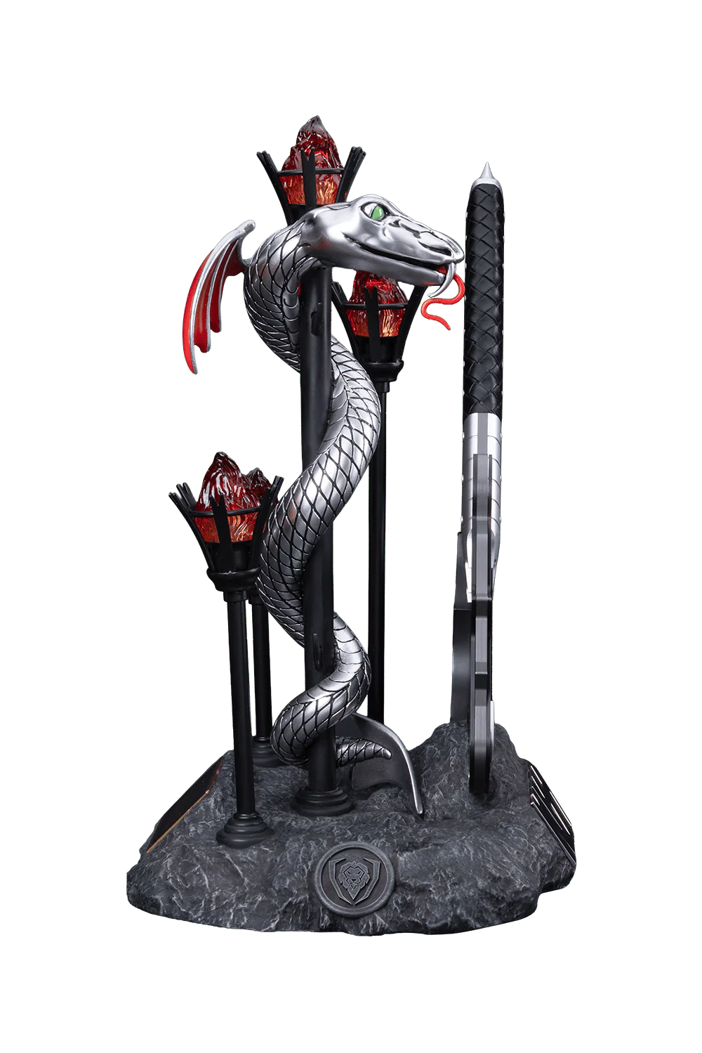 KISS™ x StudioForge™ | Gene Simmons' HELLFIRE DEMON AXE | 7.5” Collector’s Meat Axe & Display Stand - Image 11