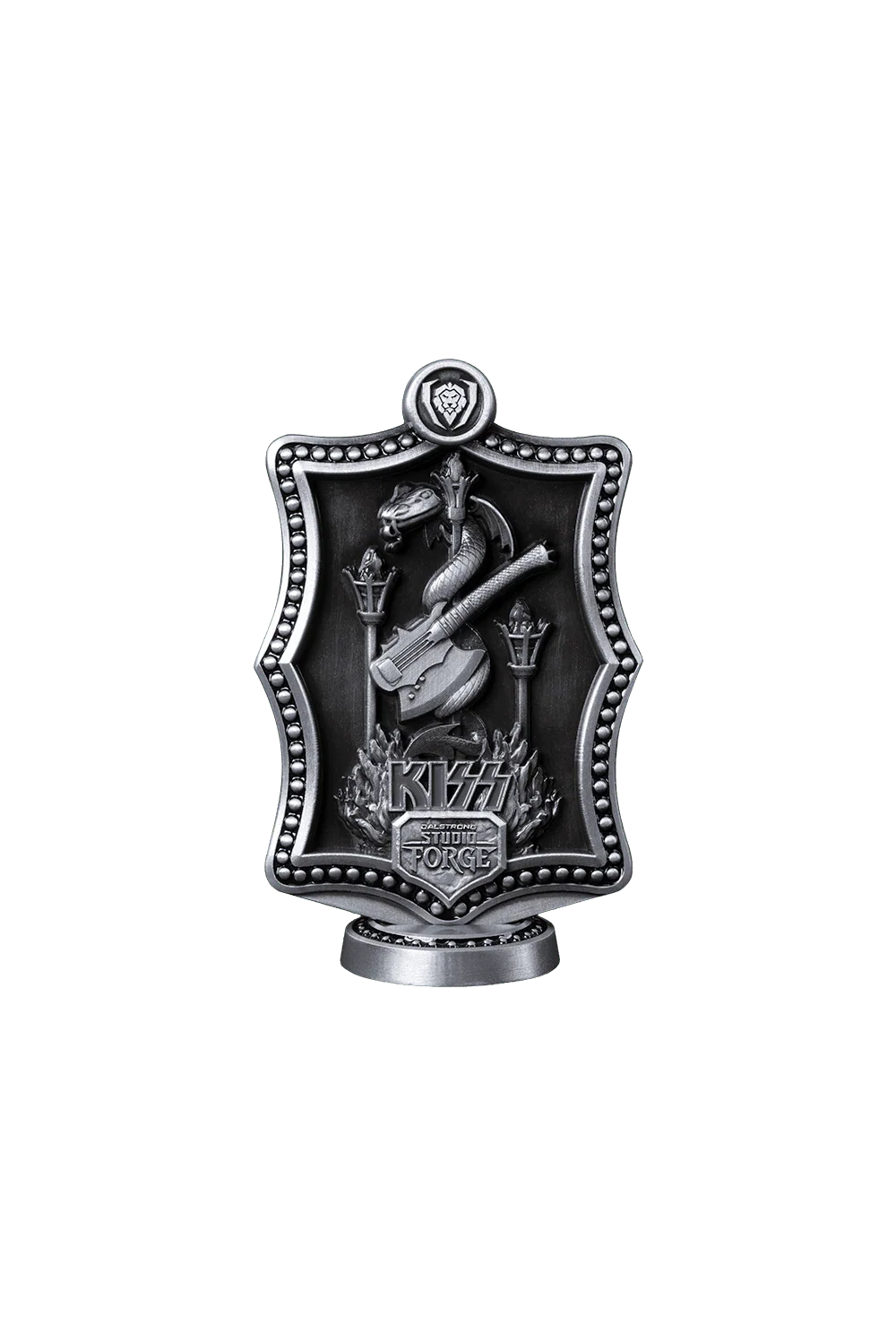 KISS™ x StudioForge™ | Gene Simmons' HELLFIRE DEMON AXE | 7.5” Collector’s Meat Axe & Display Stand - Image 21