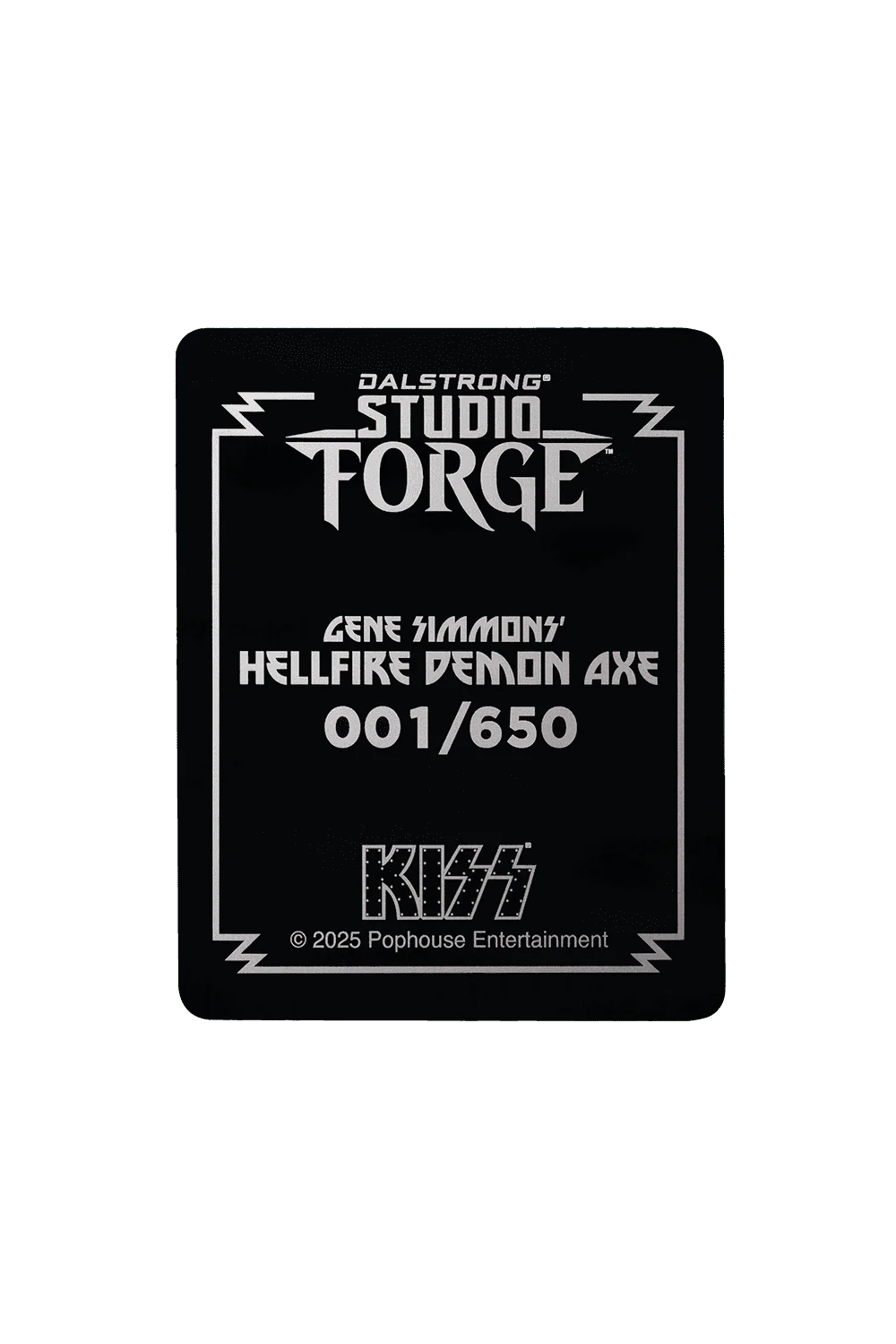 KISS™ x StudioForge™ | Gene Simmons' HELLFIRE DEMON AXE | 7.5” Collector’s Meat Axe & Display Stand - Image 24