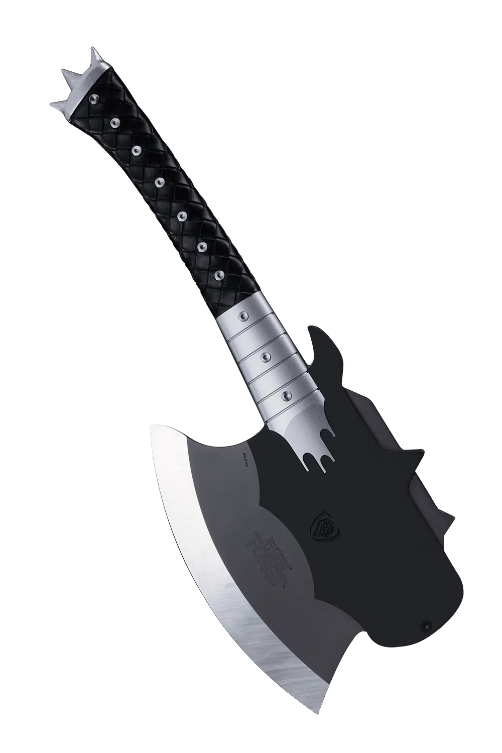 KISS™ x StudioForge™ | Gene Simmons' HELLFIRE DEMON AXE | 7.5” Collector’s Meat Axe & Display Stand - Image 8