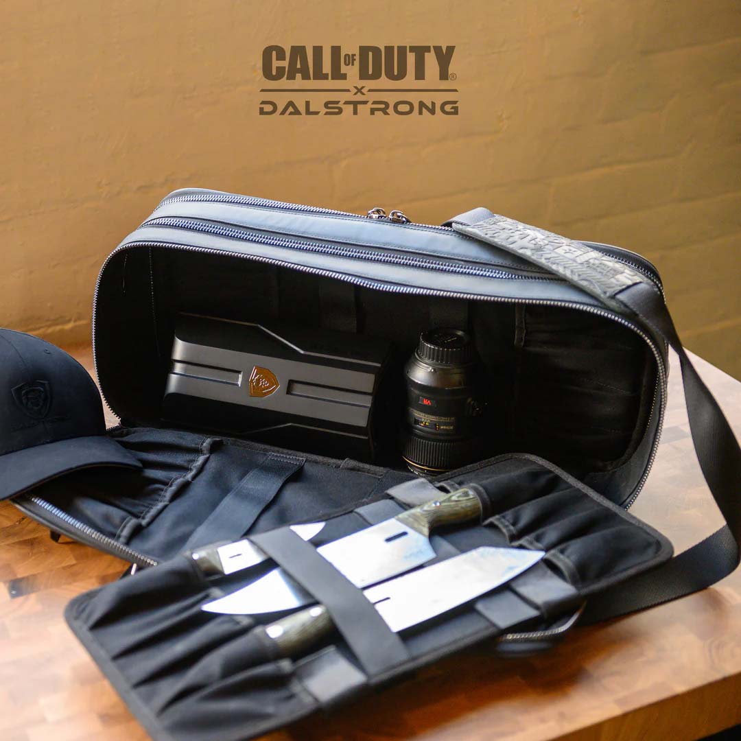Limited Edition Leather Knife Bag | Call of Duty © Edition | Black Genuine Leather | EXCLUSIVE COLLECTOR BAG | Dalstrong © - Image 7